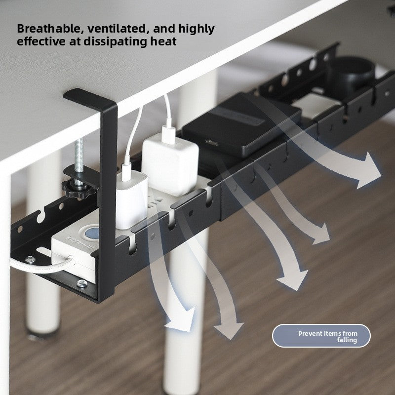 Under Desk Retractable Cable Management Tray