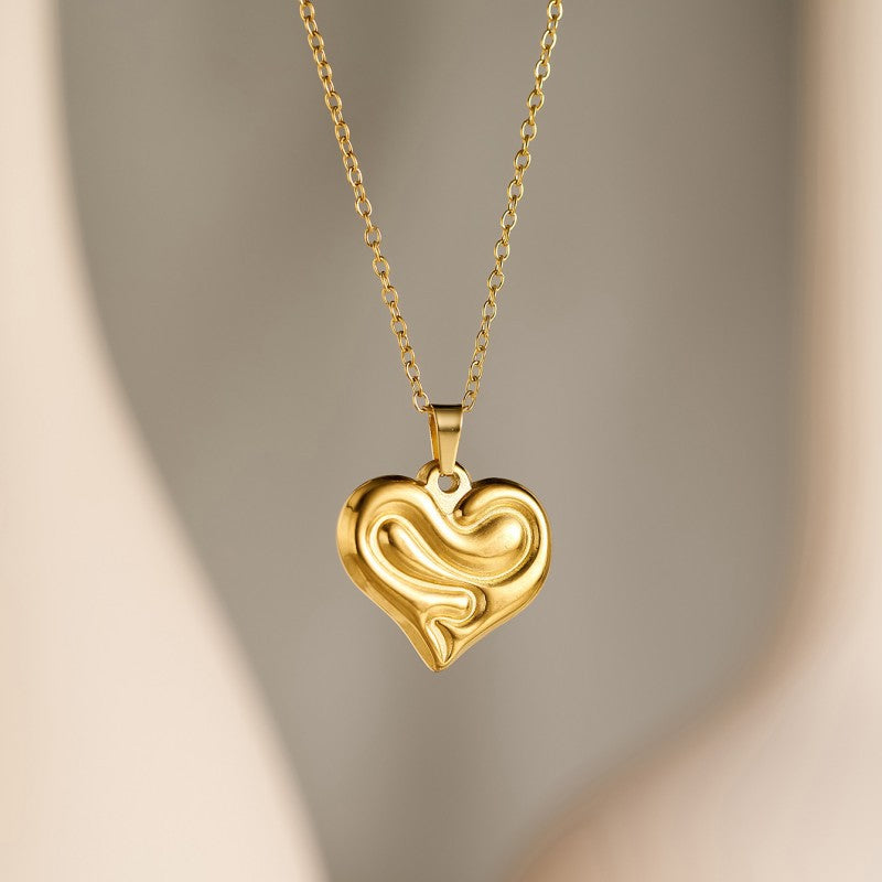Geometric Gold Plated Stainless Steel Necklace