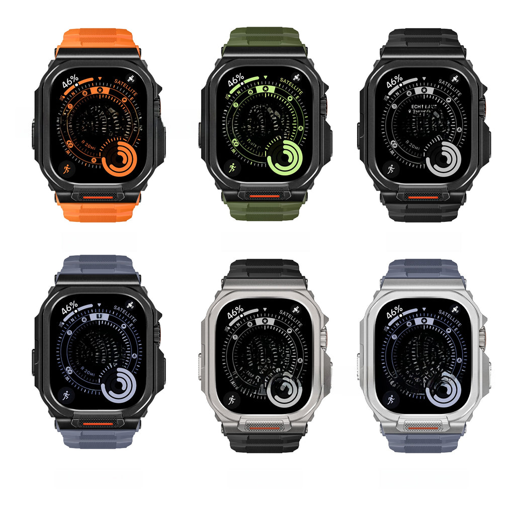 Metal Integrated Silicone Strap