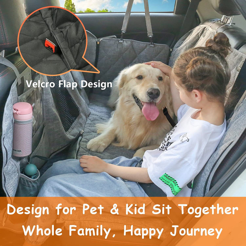 Car Rear Seat Pet Mat Waterproof Dog Seat Cover Oxford Cloth Easy Installation