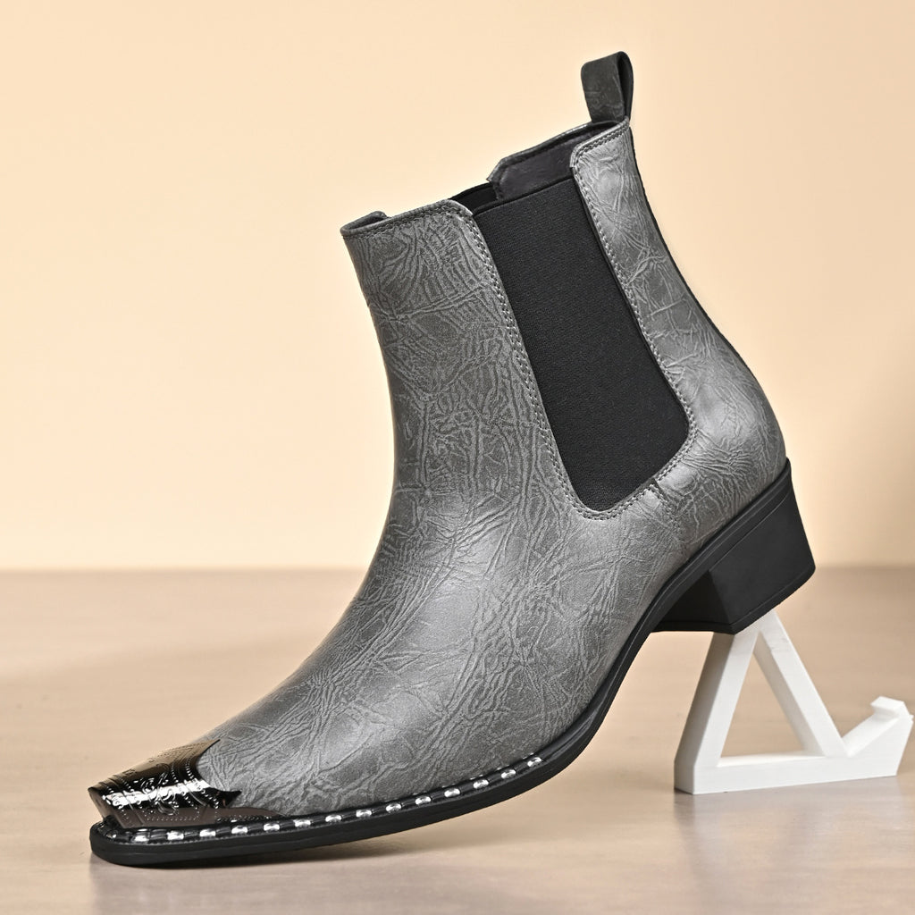 Men's Korean Style Martin Boots Leather Short Boots