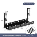 Under Desk Retractable Cable Management Tray