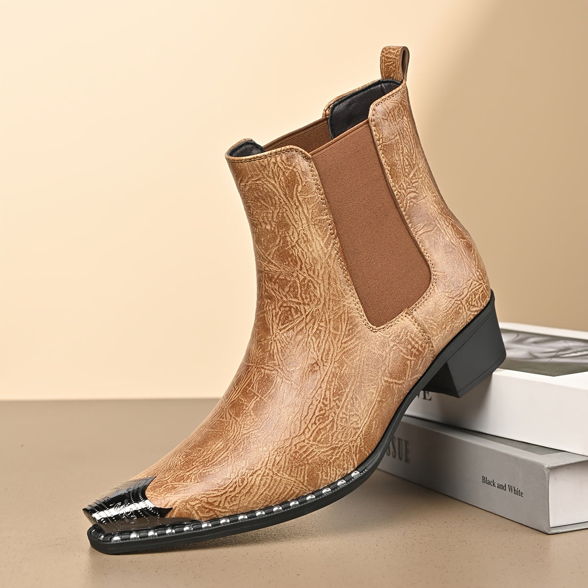 Men's Korean Style Martin Boots Leather Short Boots