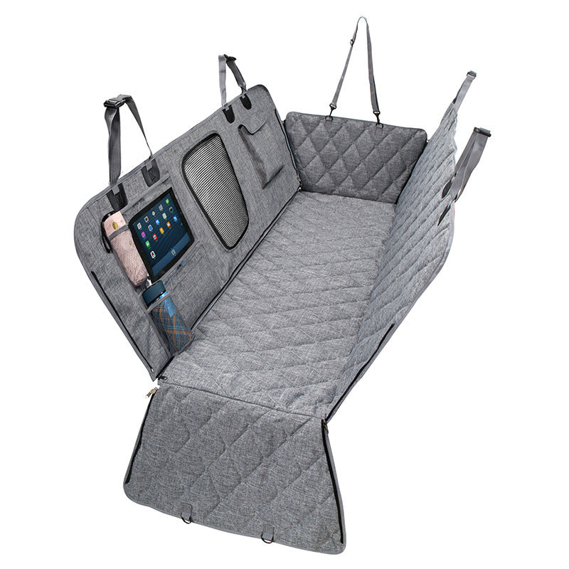 Car Rear Seat Pet Mat Waterproof Dog Seat Cover Oxford Cloth Easy Installation