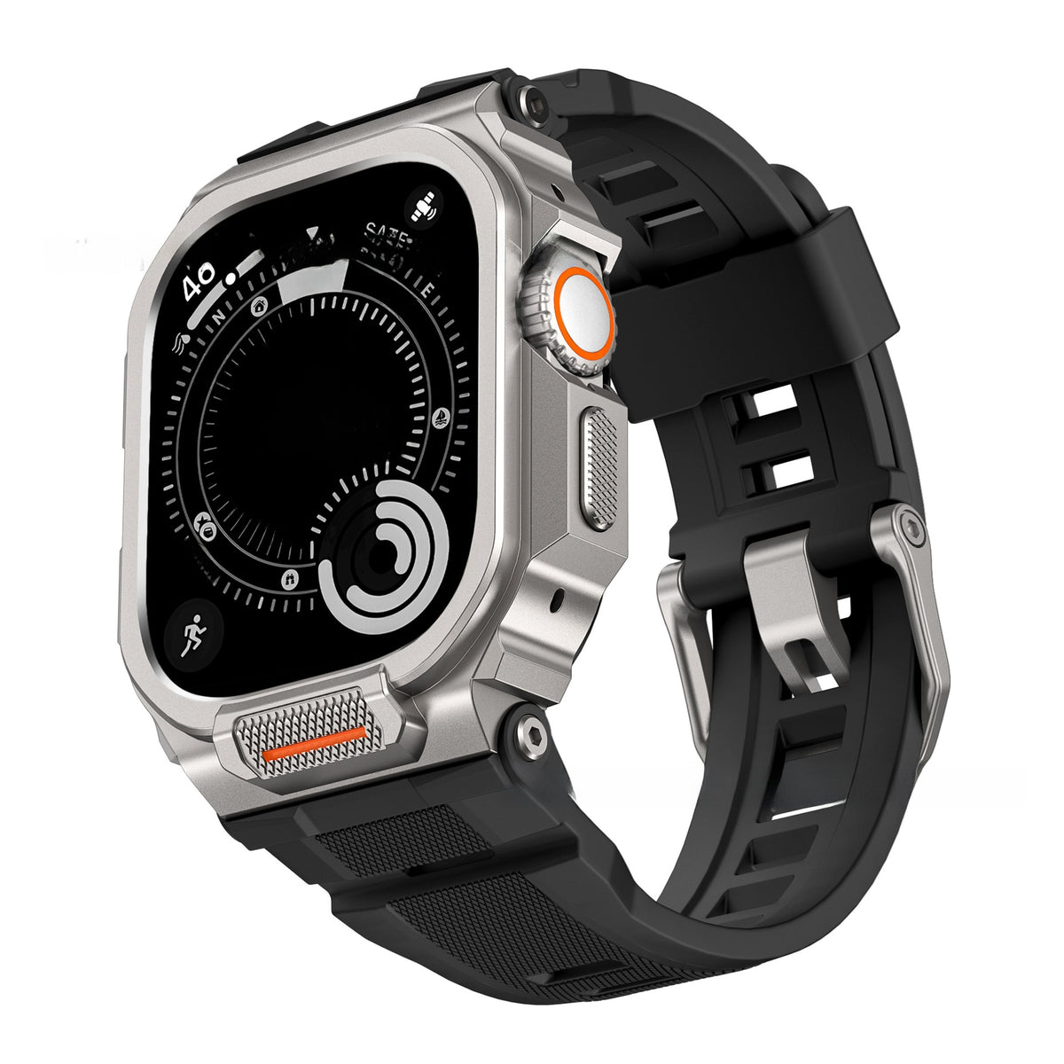 Metal Integrated Silicone Strap