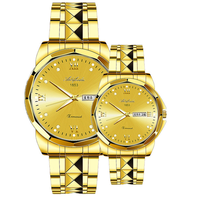 Steel Band Quartz Watch