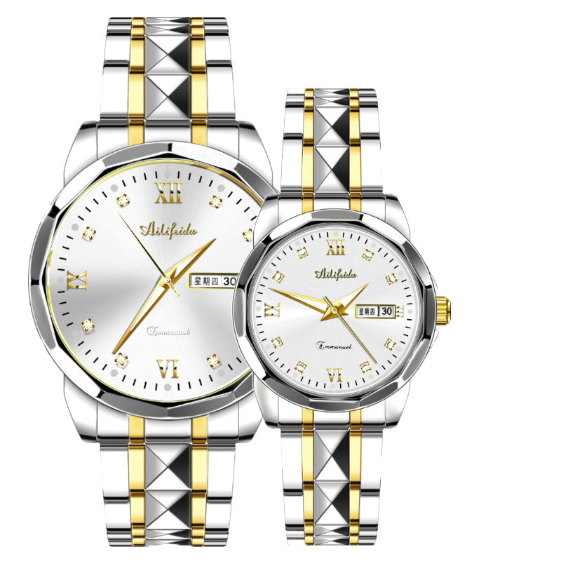 Steel Band Quartz Watch