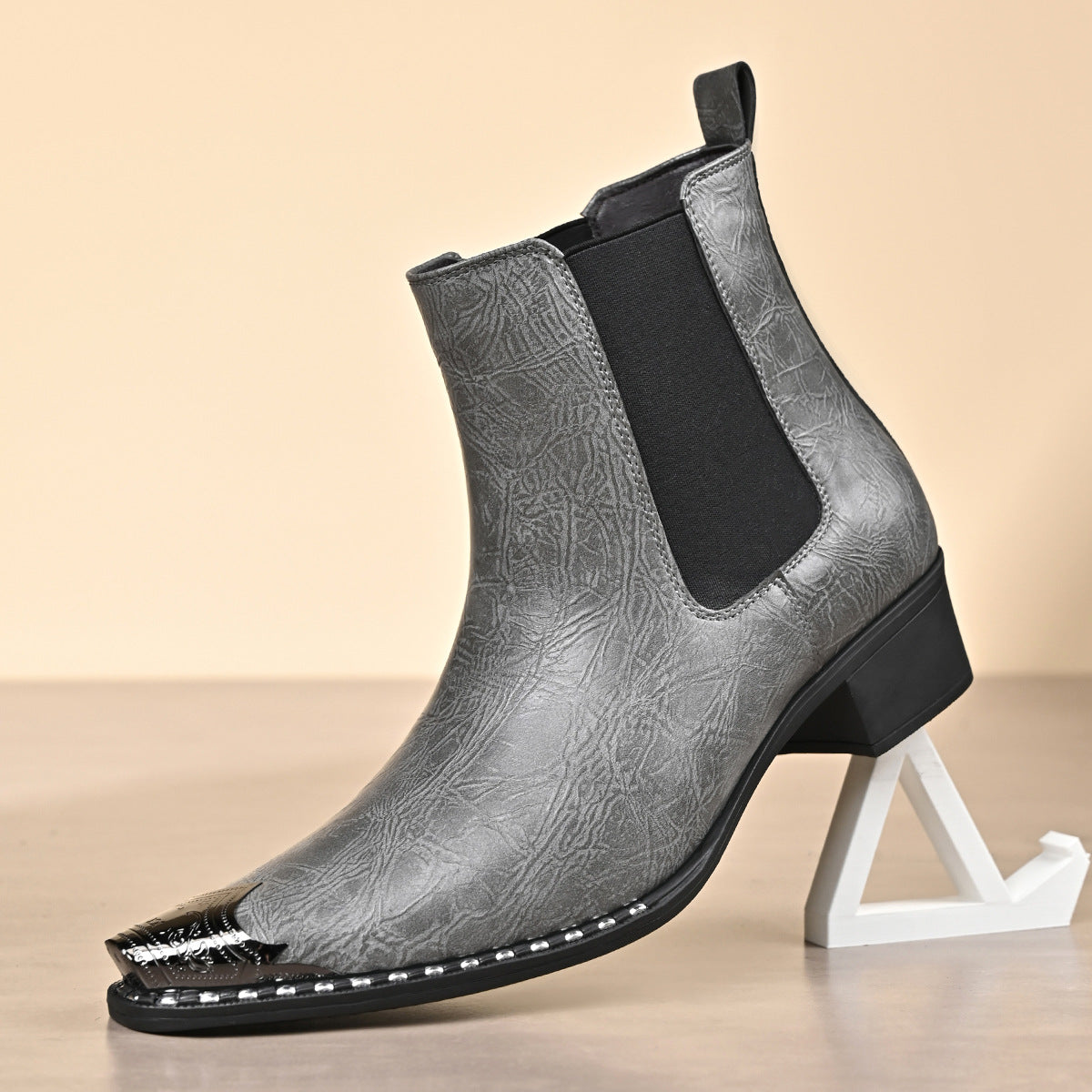 Men's Korean Style Martin Boots Leather Short Boots