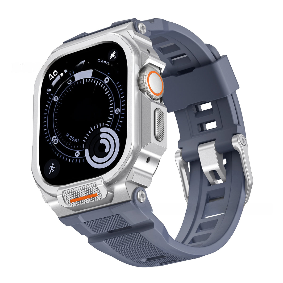 Metal Integrated Silicone Strap