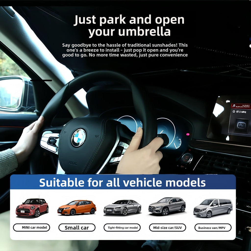 Foldable Car Windshield Sunshade with Heat Insulation
