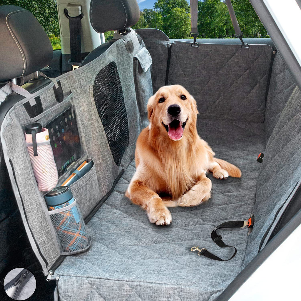 Car Rear Seat Pet Mat Waterproof Dog Seat Cover Oxford Cloth Easy Installation