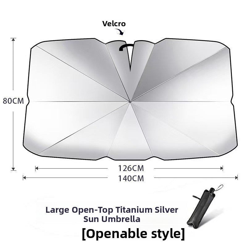 Foldable Car Windshield Sunshade with Heat Insulation