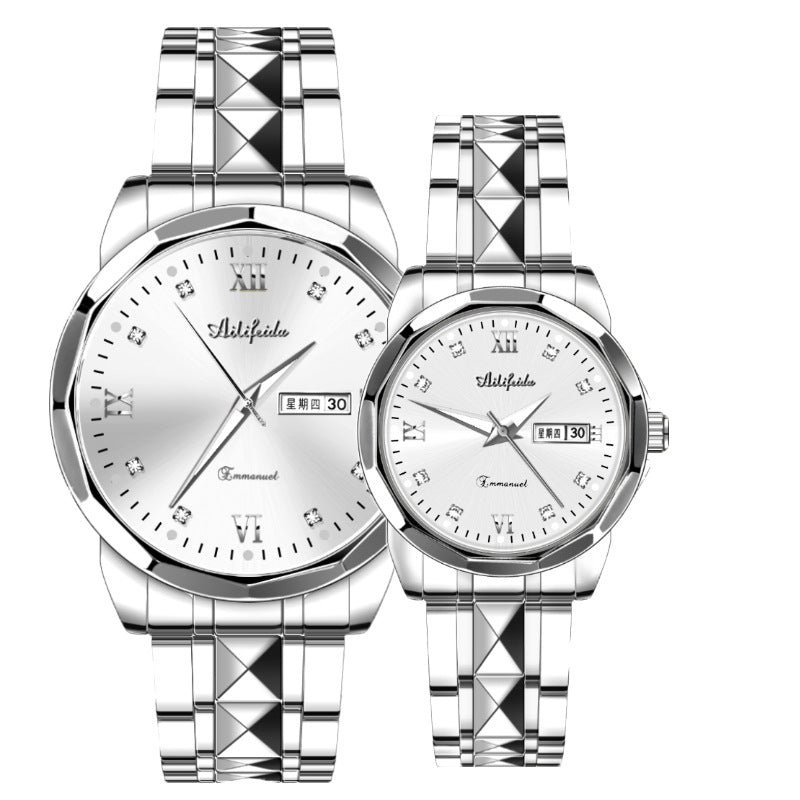 Steel Band Quartz Watch