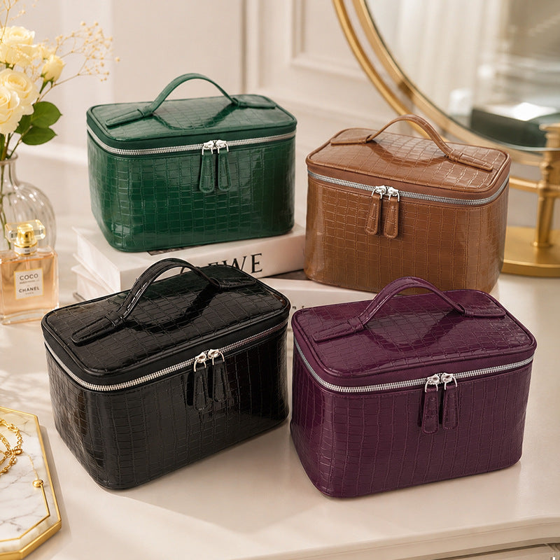 Crocodile Pattern Makeup Bag