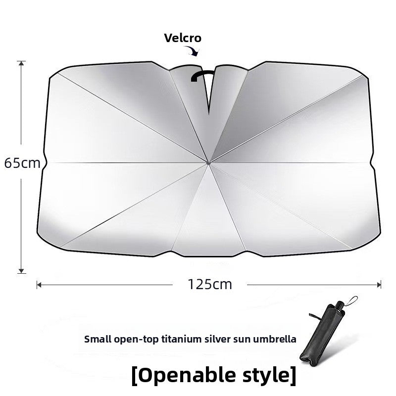 Foldable Car Windshield Sunshade with Heat Insulation