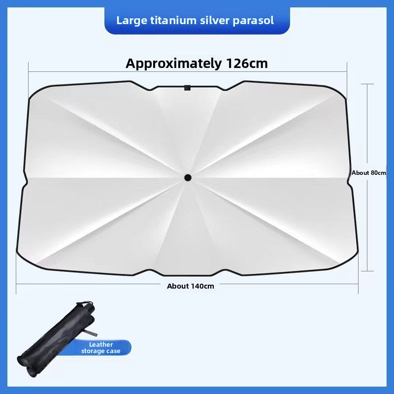 Foldable Car Windshield Sunshade with Heat Insulation
