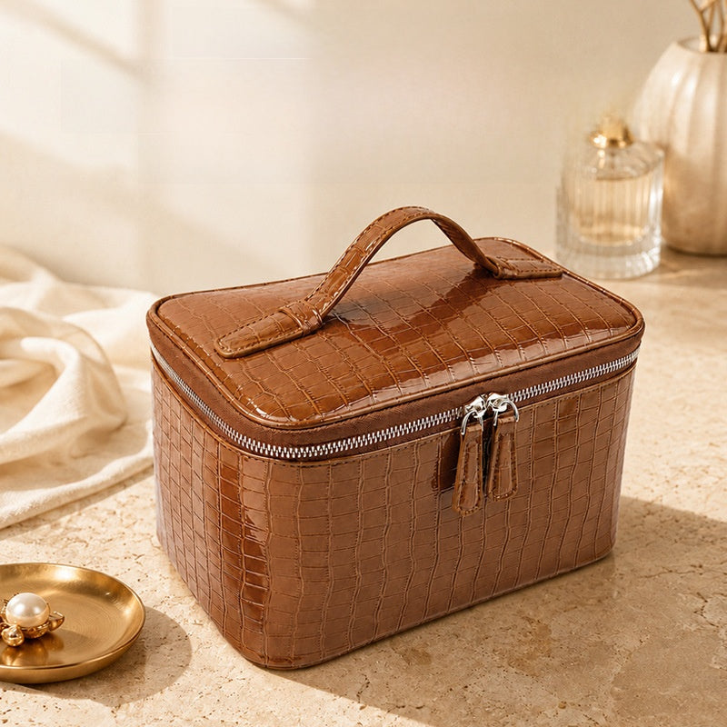 Crocodile Pattern Makeup Bag