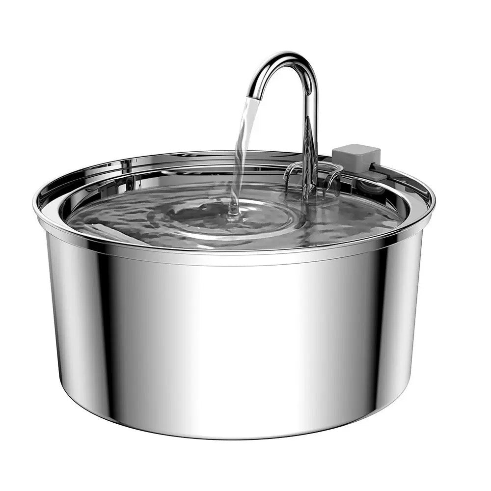 3.2L Stainless Steel Pet Water Fountain with Quiet Pump