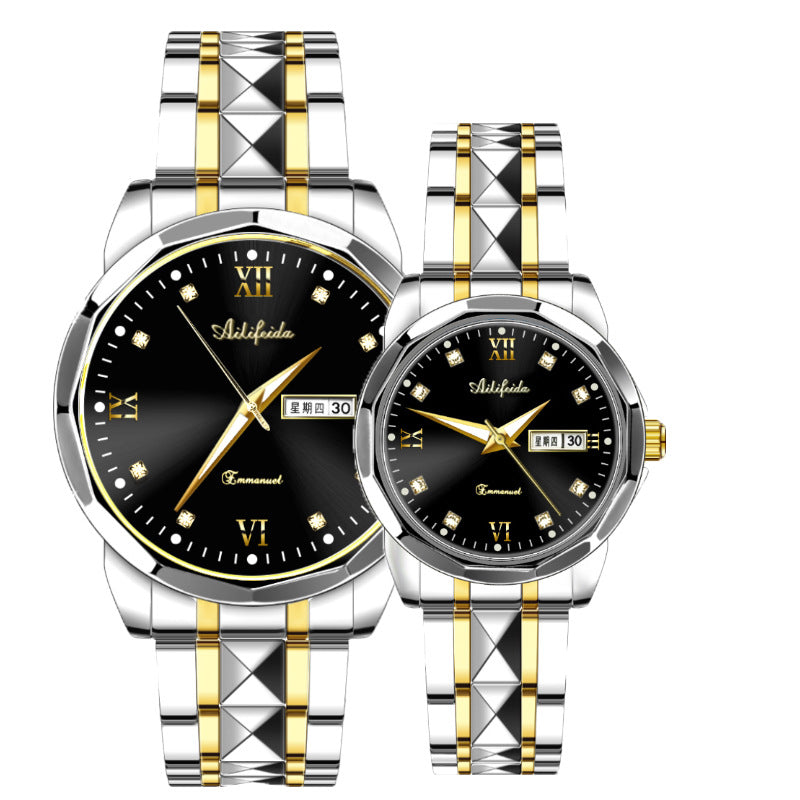 Steel Band Quartz Watch