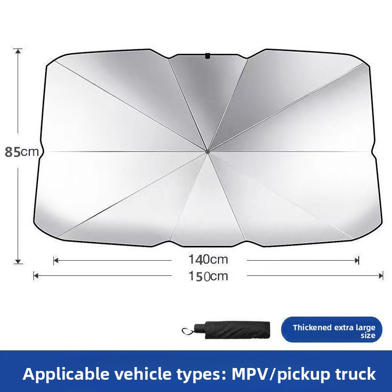 Foldable Car Windshield Sunshade with Heat Insulation