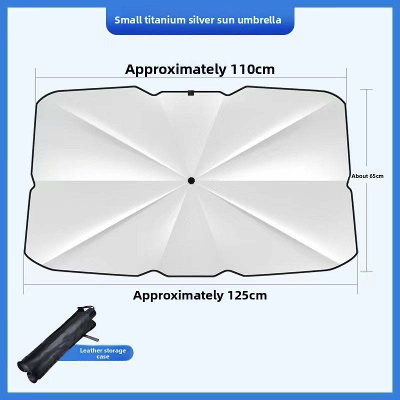 Foldable Car Windshield Sunshade with Heat Insulation