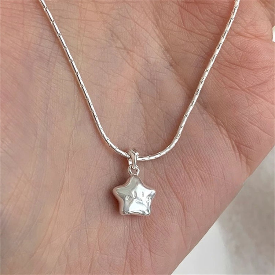 S925 Sterling Silver Aquamarine Butterfly Necklace