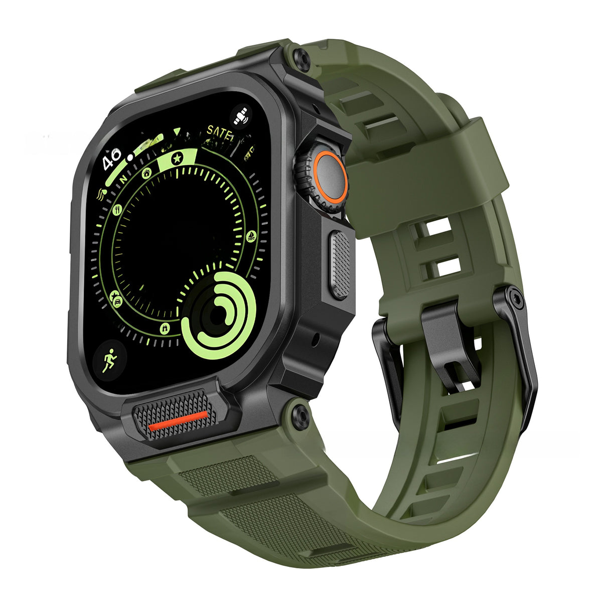 Metal Integrated Silicone Strap