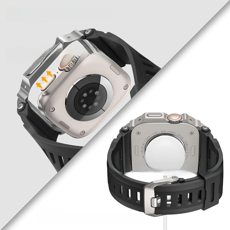Metal Integrated Silicone Strap