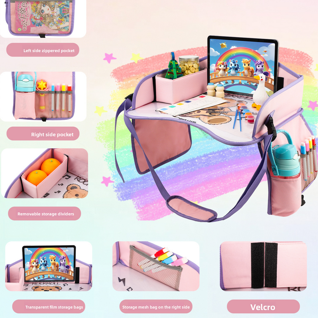 Portable Kids Travel Drawing Board Tray