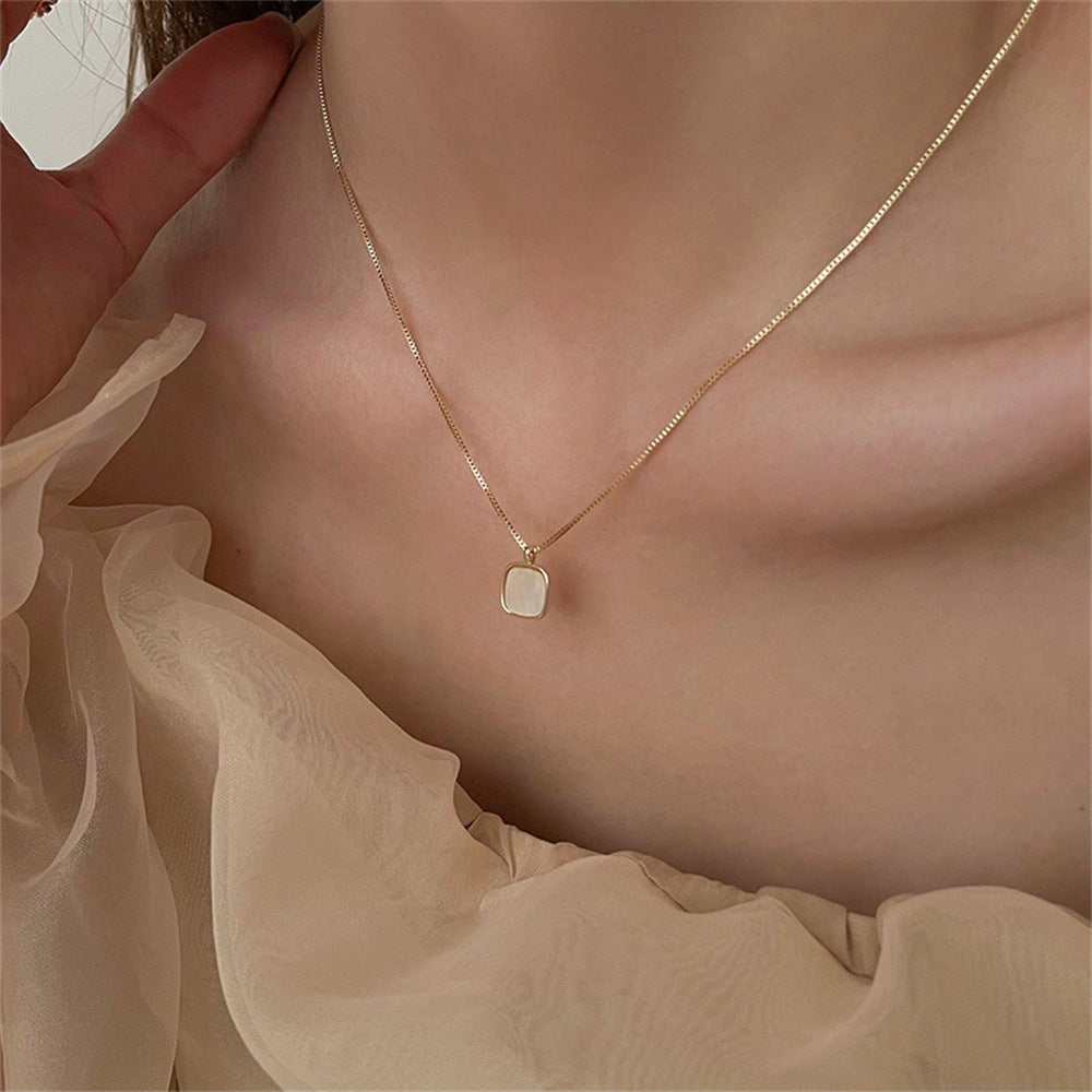 S925 Sterling Silver Aquamarine Butterfly Necklace