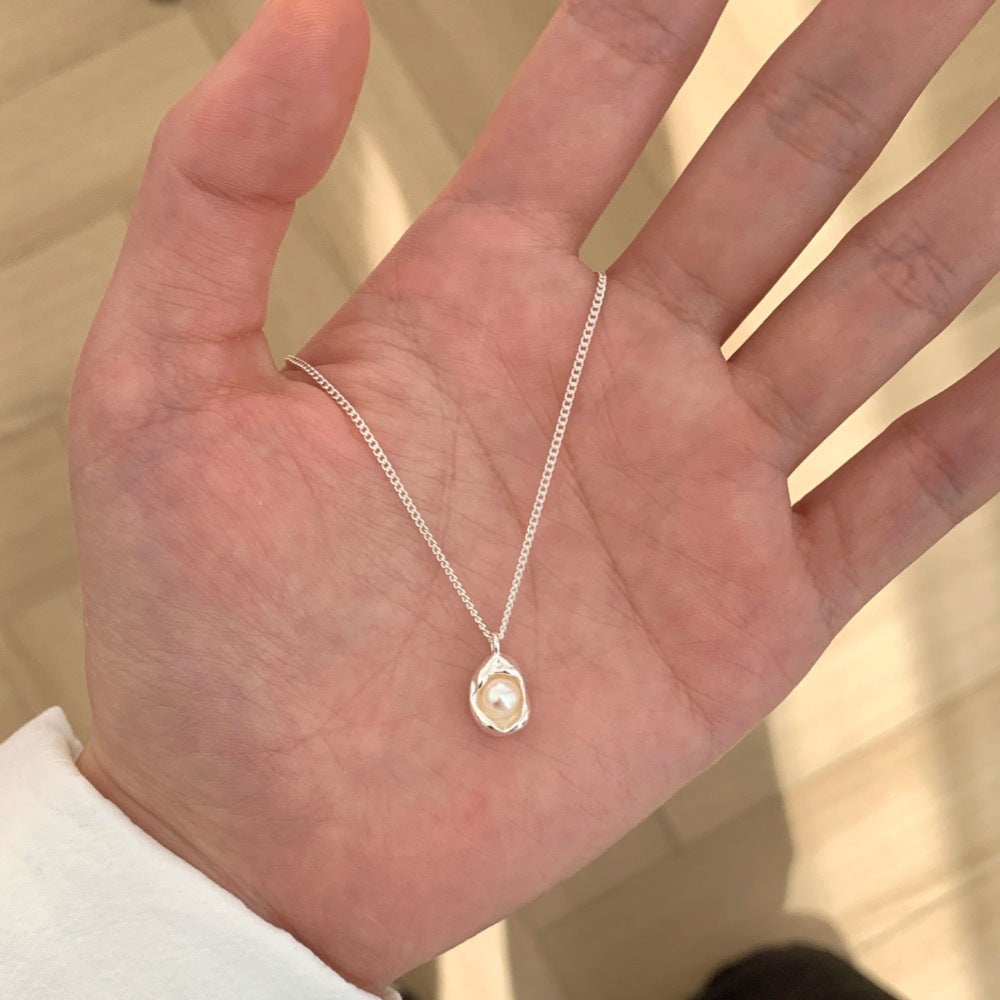 S925 Sterling Silver Aquamarine Butterfly Necklace