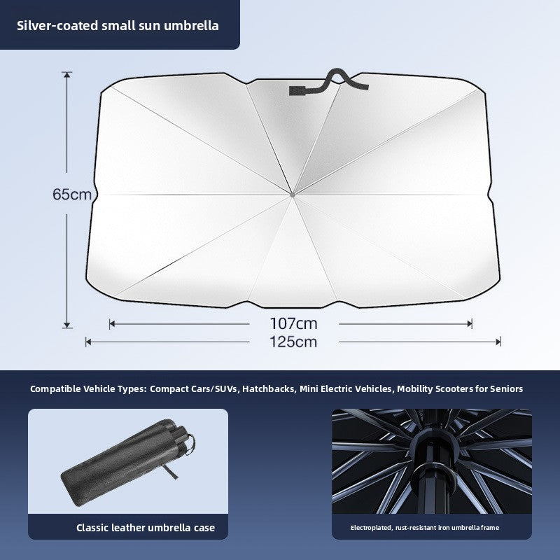 Foldable Car Windshield Sunshade with Heat Insulation
