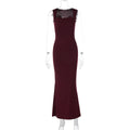 Womens Slim Fit Square Neck Dress