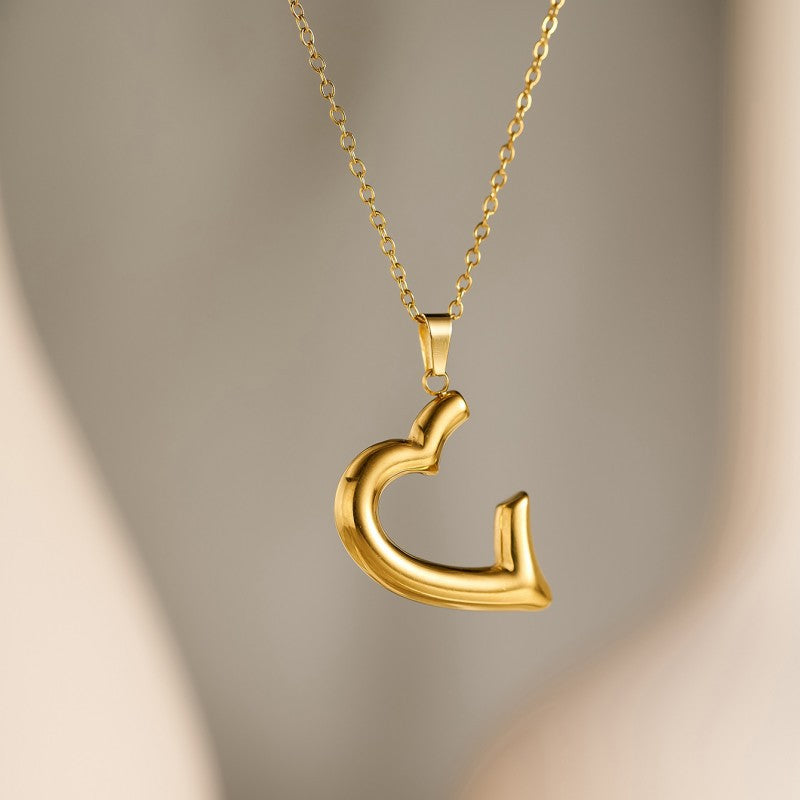 Geometric Gold Plated Stainless Steel Necklace
